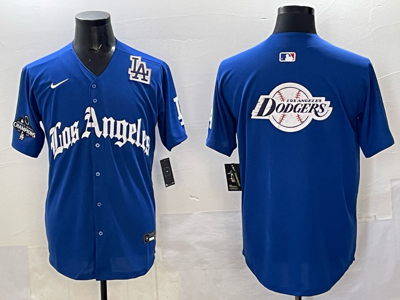 Men Los Angeles Dodgers Blank Blue 2025 Nike MLB Jersey style 006->los angeles dodgers->MLB Jersey